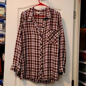 Terra & Sky 4x long sleeve button up